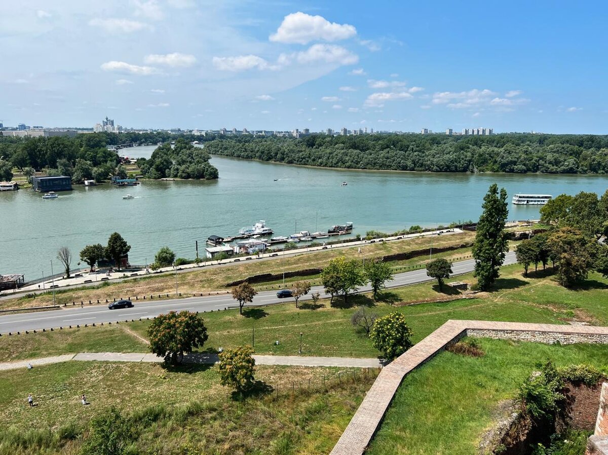 Вид на Саву и Дунай 