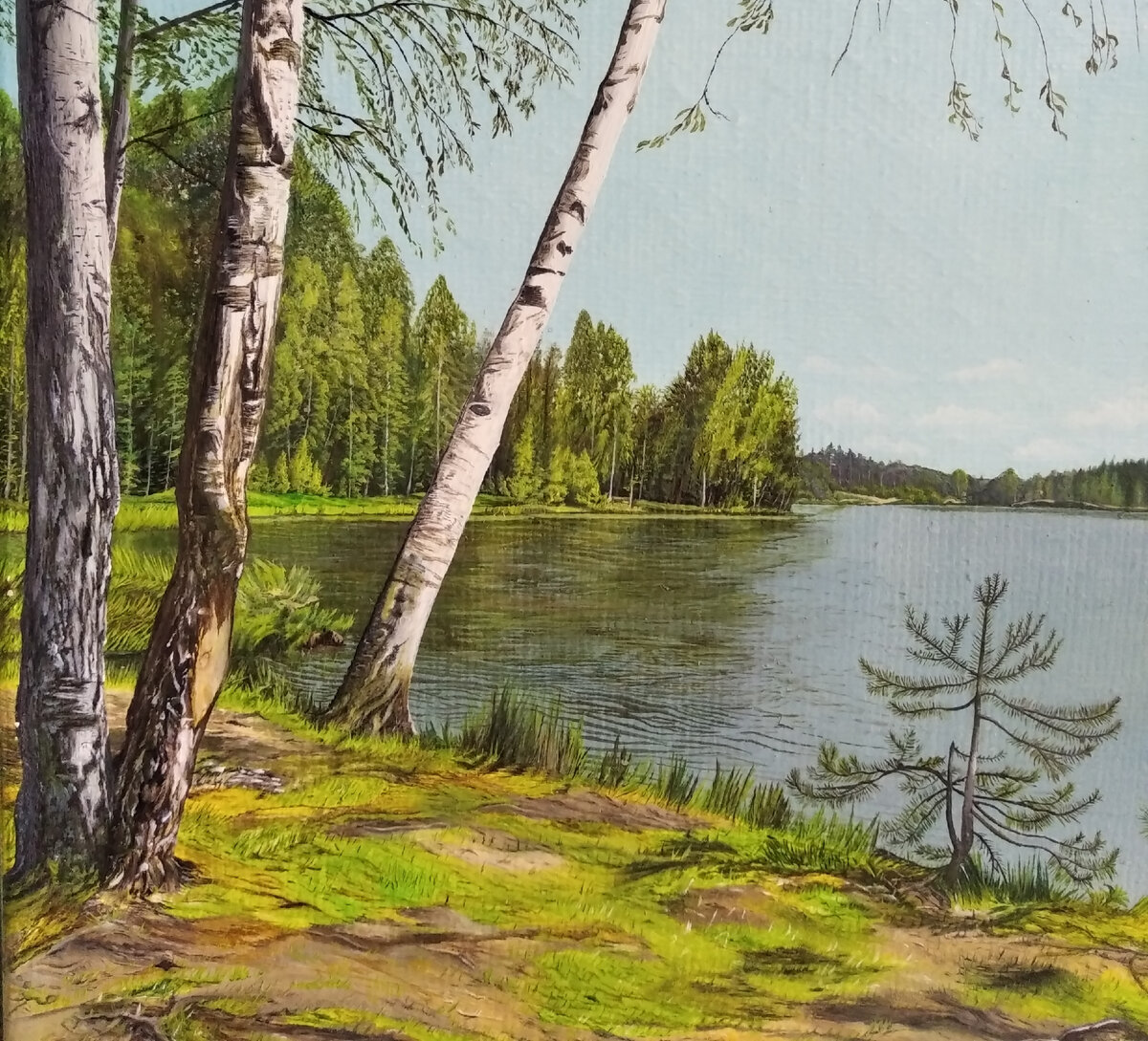 Холст, масло. 2024г. Фрагмент.30 х 20 см.