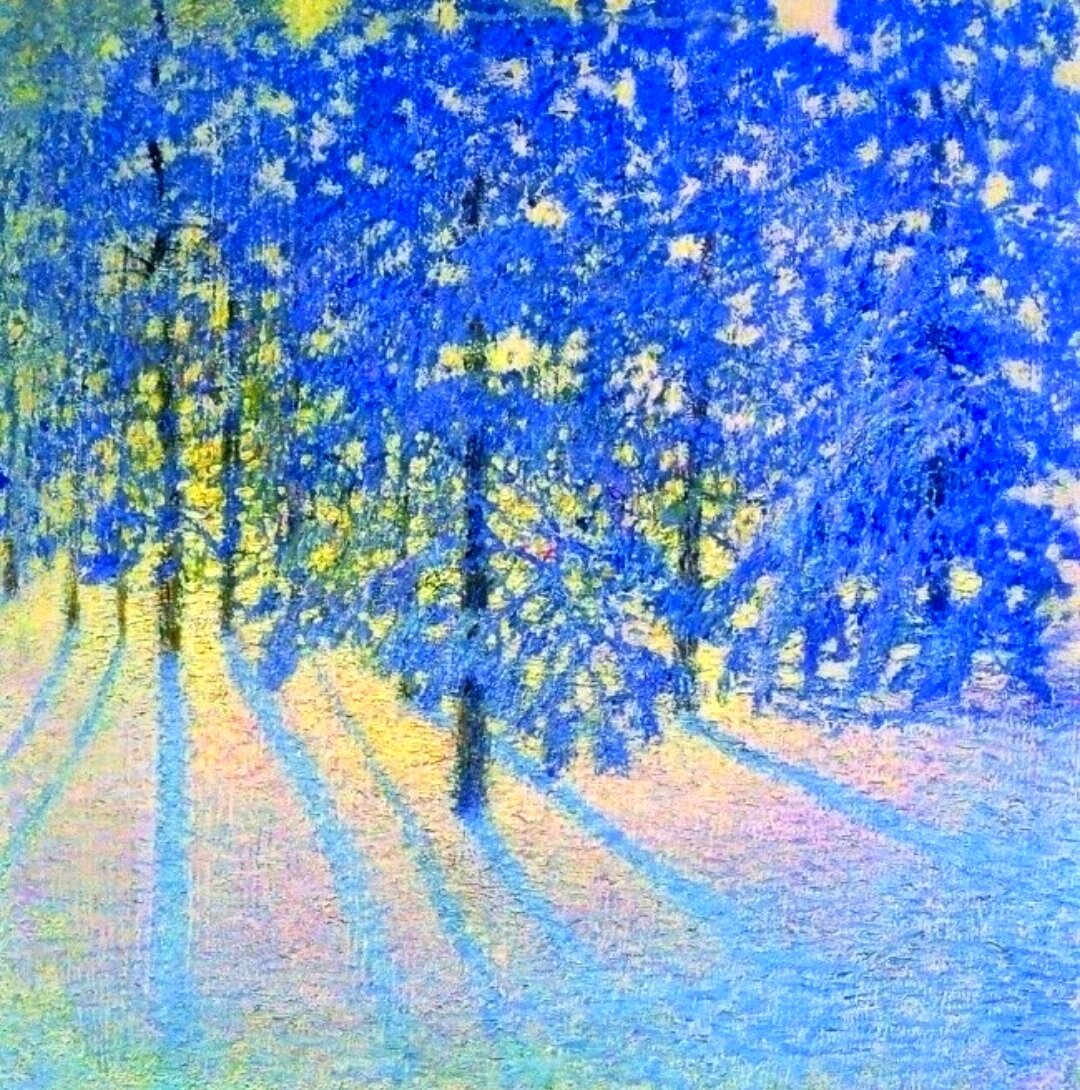 Зимнее утро. 1907. Художник Игорь Эммануилович Грабарь