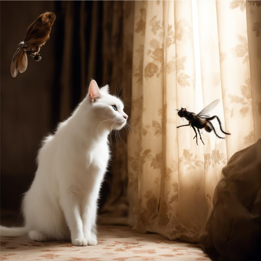 здесь какая-то "муха-цокотуха" и мотыль