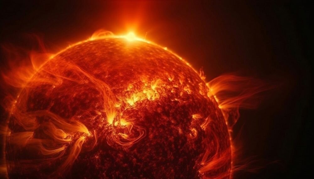 23 марта на Солнце произошла вспышка. Лаборатория солнечной астрономии ИКИ и ИСЗФ сообщила о крупном выбросе солнечной массы в сторону Земли, сформированный во время вспышки.