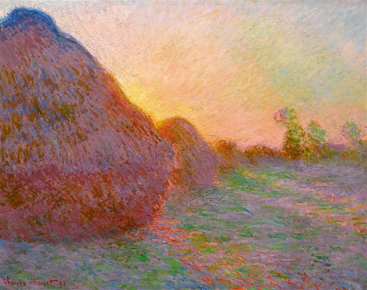 Клод Моне Стог. 1891 год
фр. Meule
Холст, масло. 72,7 × 92,1 см
Частная коллекция