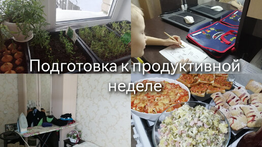 Подготовка к продуктивной неделе/Готовлю на 2 дня/Уроки/Глажка/Зелень/Закупка продуктов