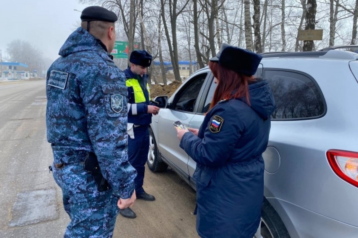    В Тульской области среди автомобилистов выявляют должников