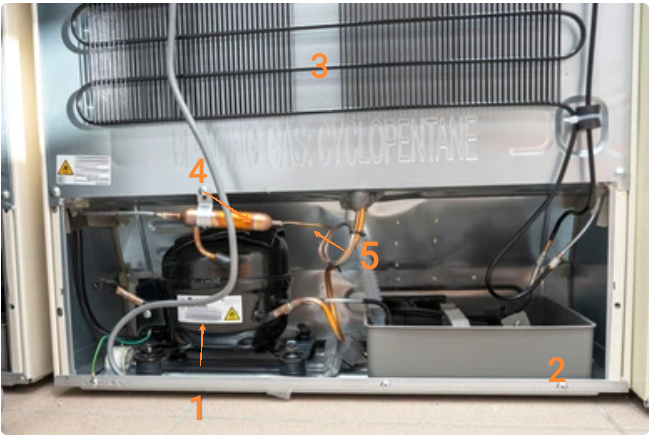 Основные узлы холодильника