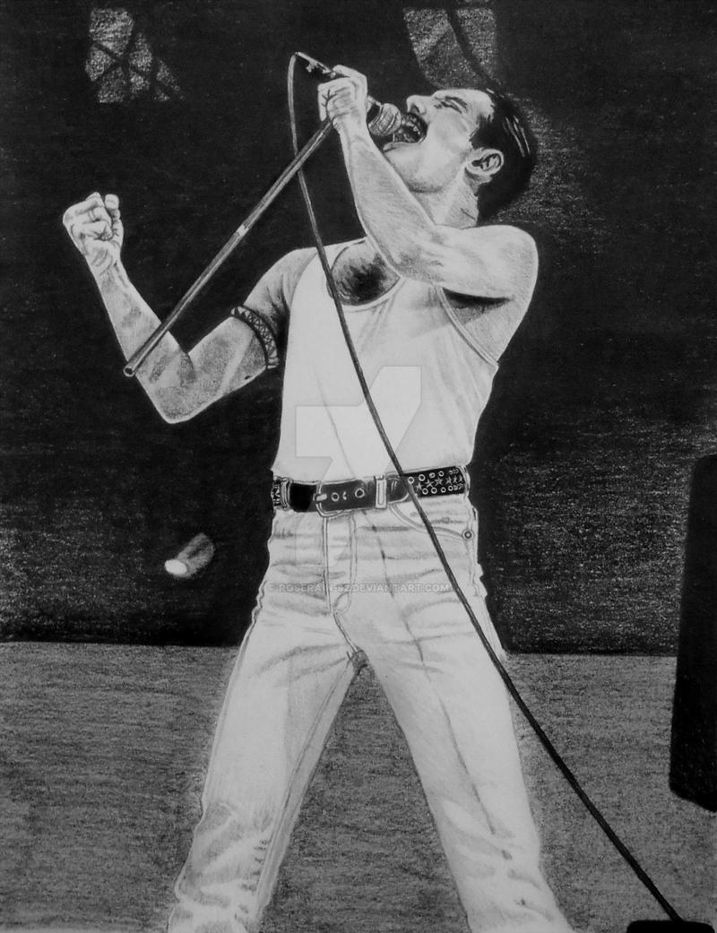 Freddie Mercury - Live Aid (Queen Band) by RoseRain-92