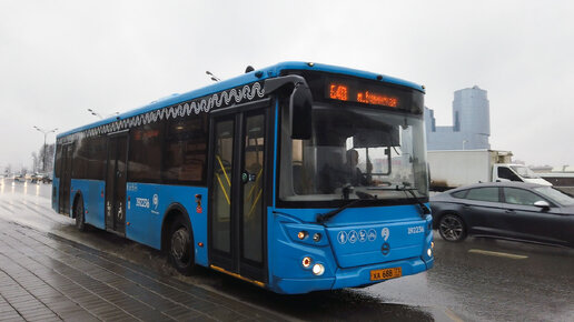 640 маршрут автобуса (фрагмент). 23.03.2024 год. Москва.