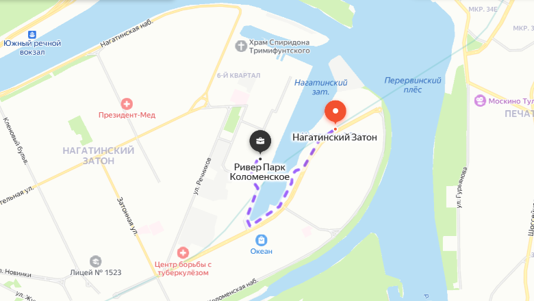 Ближайшая к комплексу станция метро