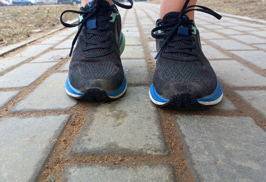 Селфи с пробежки с необычного ракурса 😊