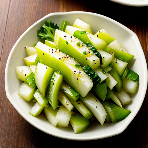 Маринованный дайкон с овощами