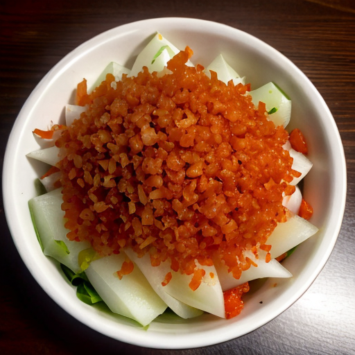 Блюдо с дайконом