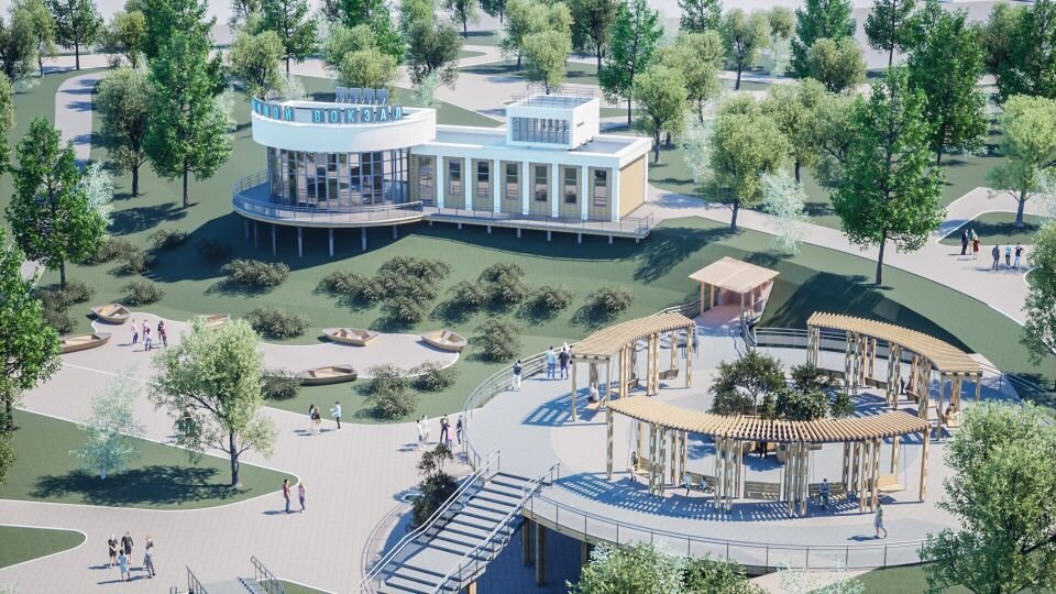    Предварительные рендеры будущего парка "300-летия Барнаула". Источник: Представлено Андреем Атаджановым