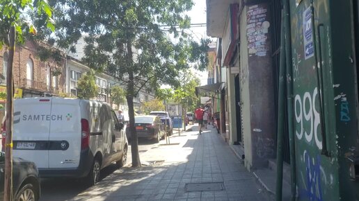 Велосипедная улица в Сантьяго.