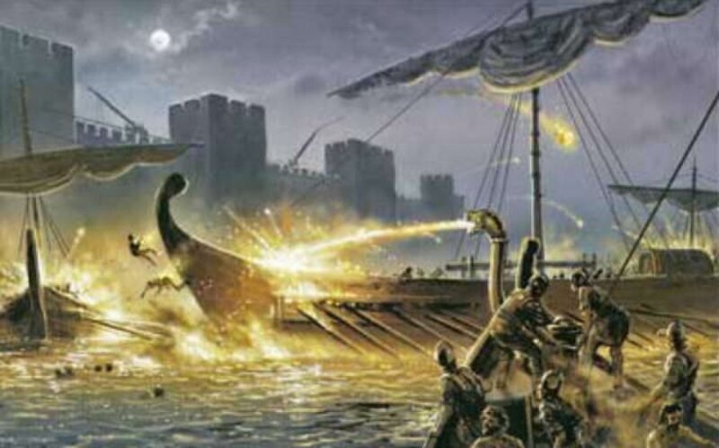 Морское сражение.