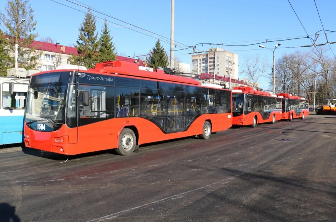 Троллейбусы "Авангард" в Брянске.