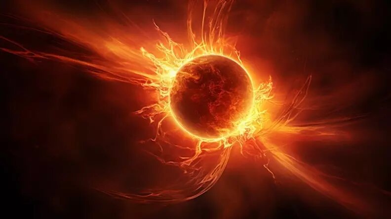     Сильная магнитная буря вызвала полярное сияние над Омском.