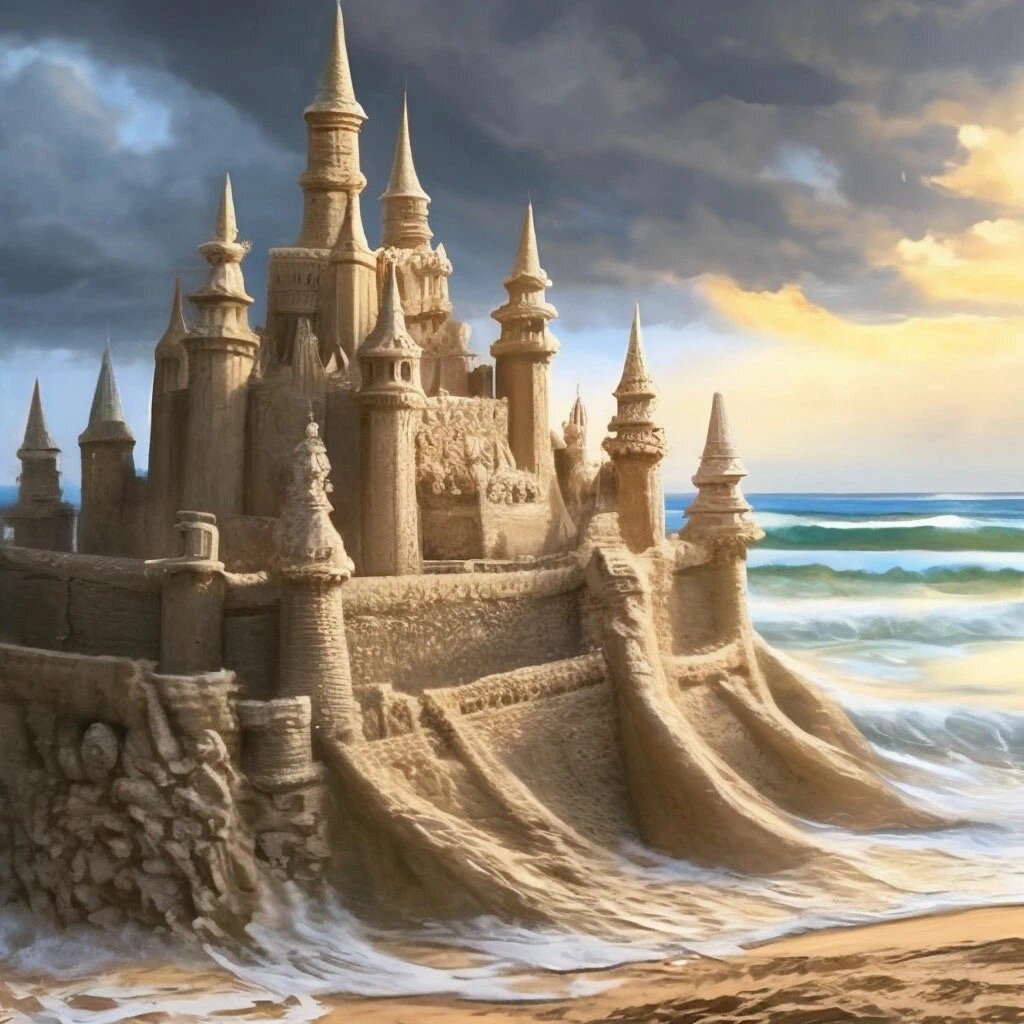 Картинка «У вечности в объятьях» сгенерирована автором с помощью приложения «Шедеврум»