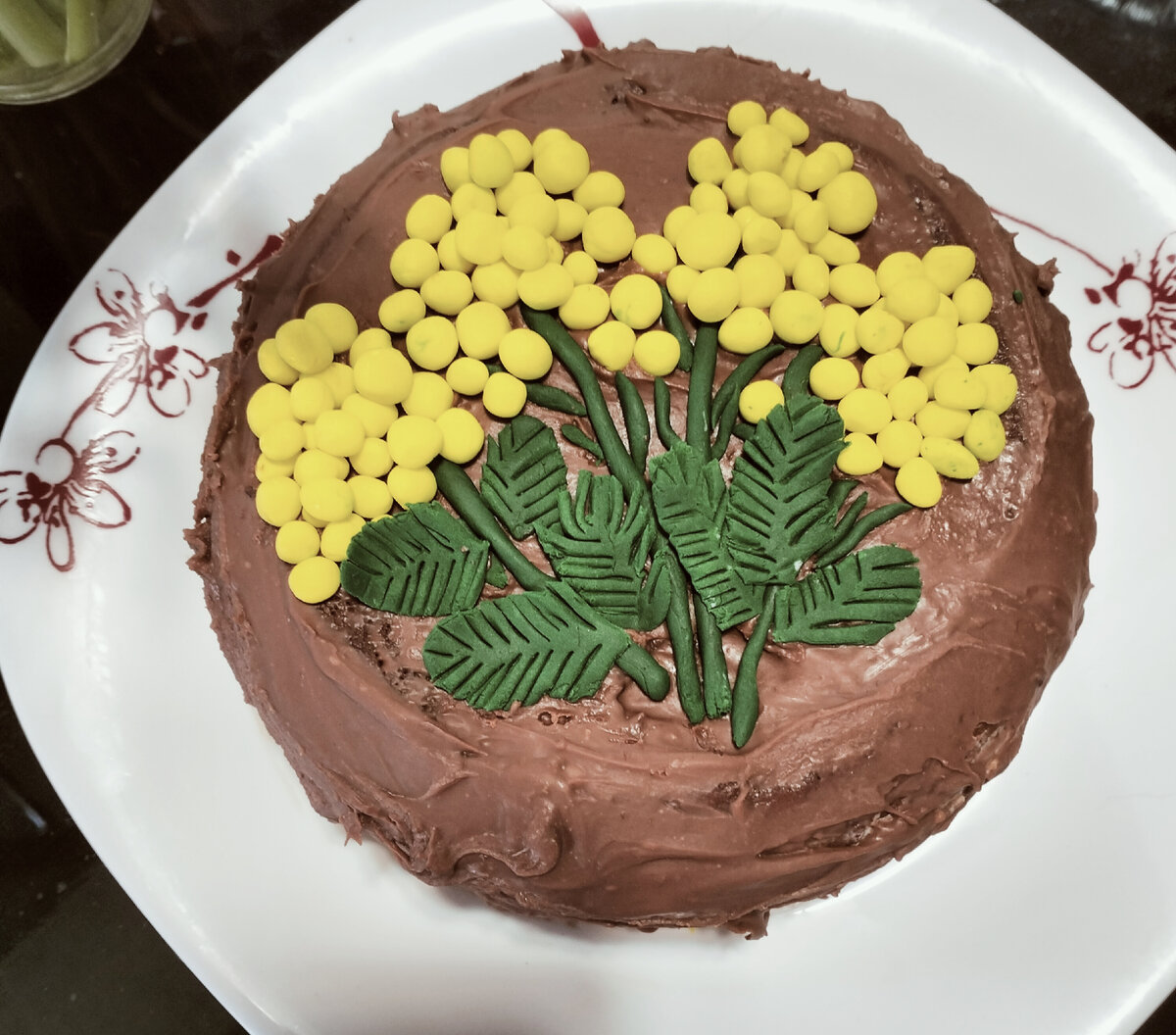 Оформление было ко дню 8 марта.