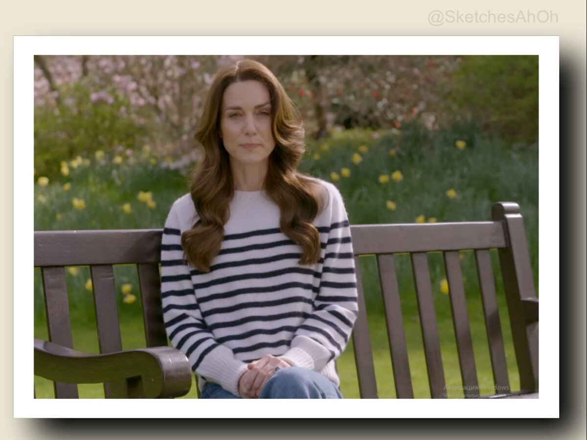 Скриншот видеообращения Кэтрин, принцессы Уэльской