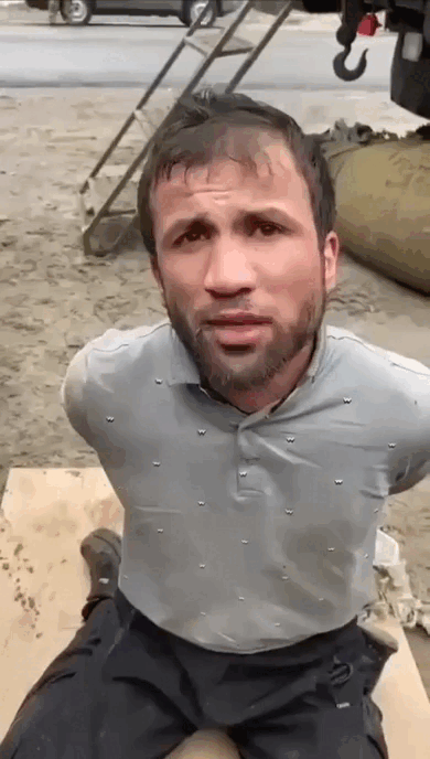 Шамсидин Фаридуни после задержания. Видео: соцсети