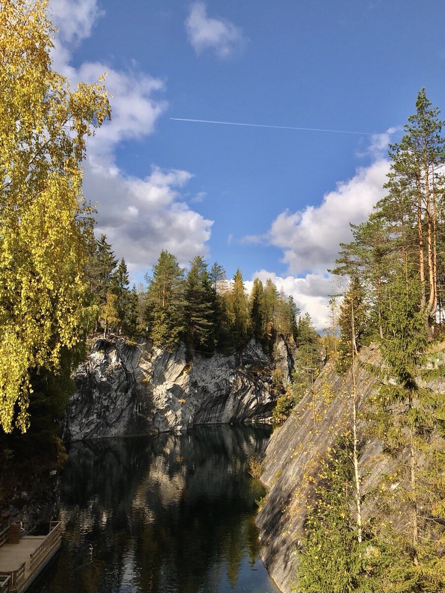 Мраморный каньон осенью.