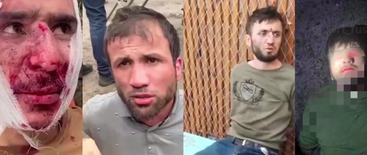    Террористы. Кадр из видео на Rutube.