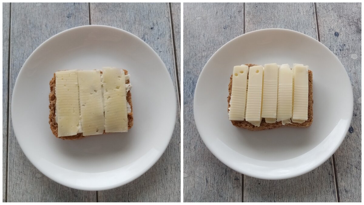 Ничем не отличаются бутерброды друга от друга по вкусу, а вот по калориям очень даже. 