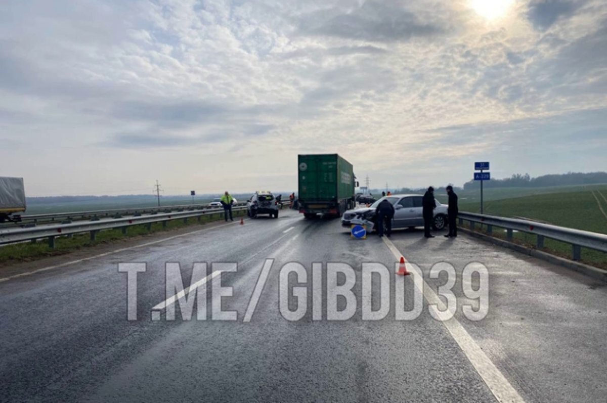    Утром в понедельник на трассе под Калининградом произошло четыре ДТП