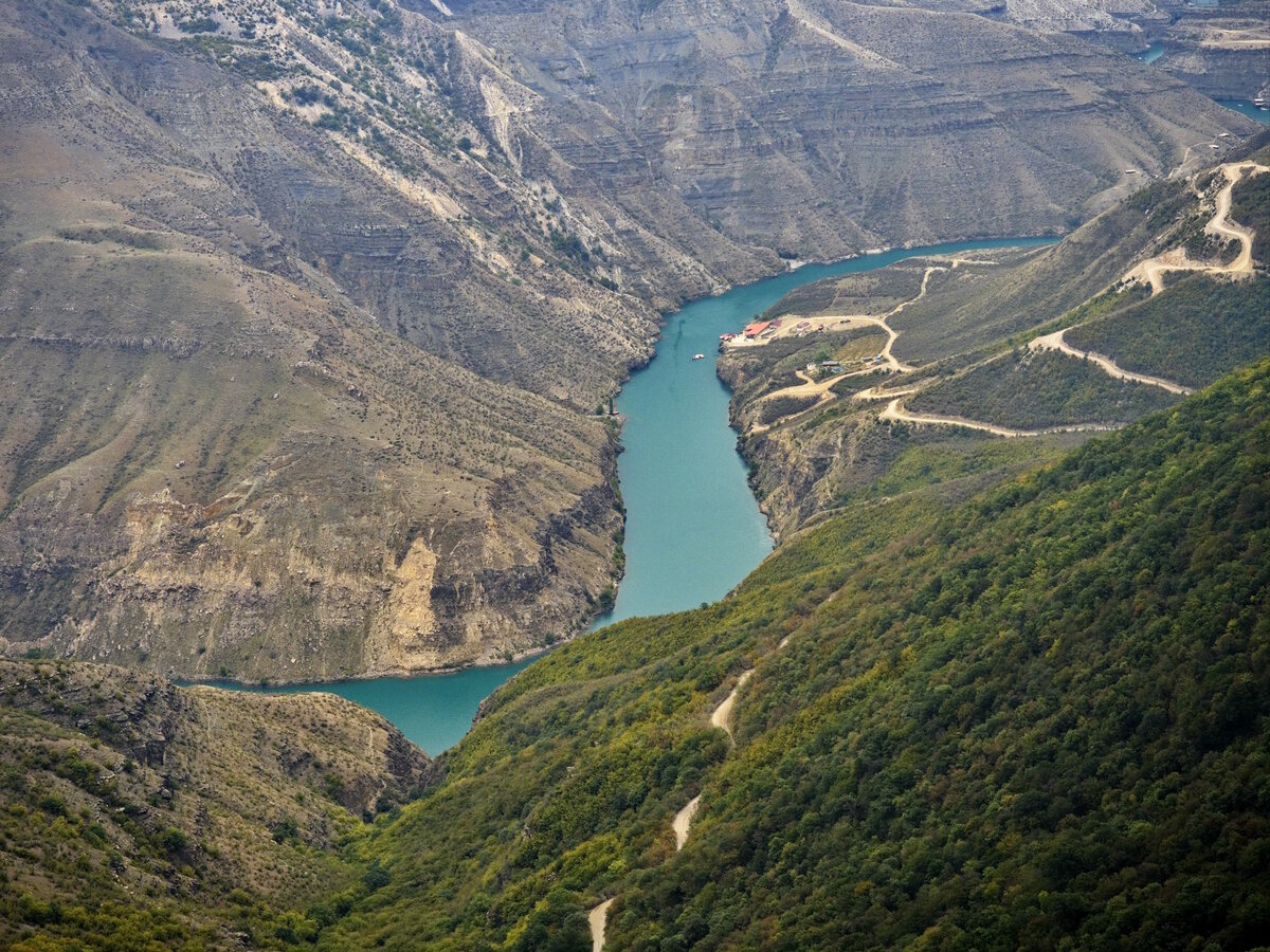 Вид на Малый Сулакский каньон от КФХ Родник