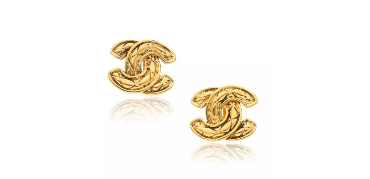 Серьги Chanel CC 