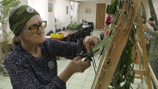 Участницы волгоградского клуба пожилых людей помогают бойцам