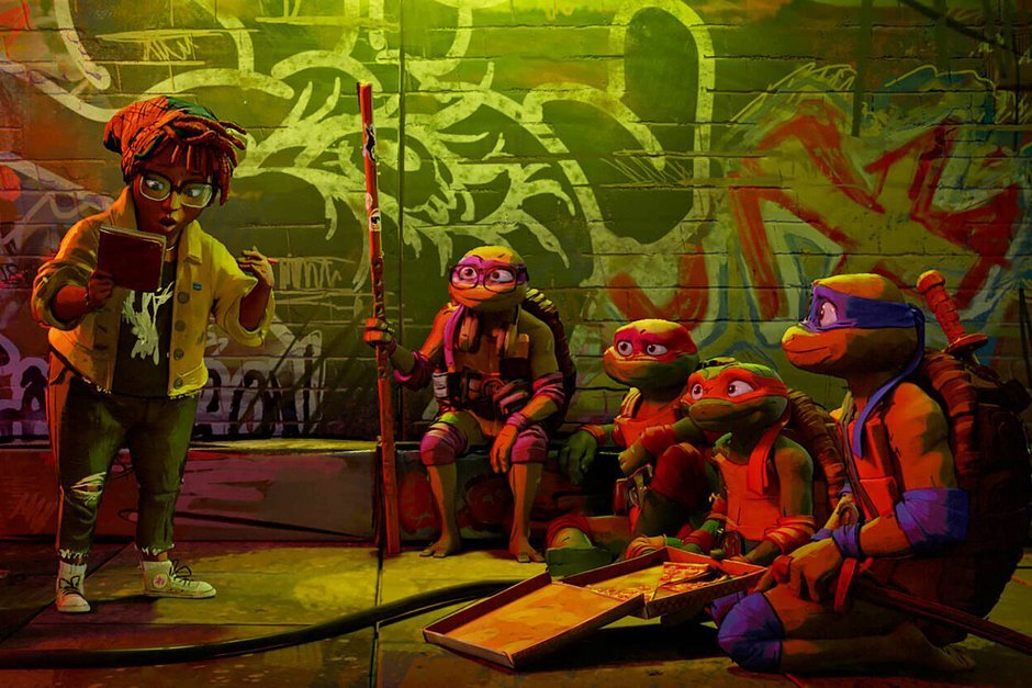 Кадр из мультфильма “Черепашки-ниндзя: Погром мутантов”