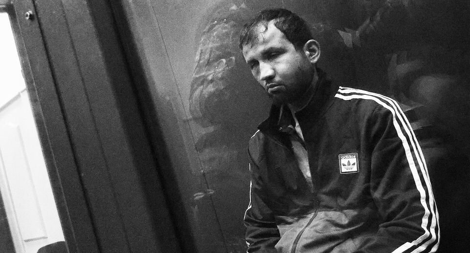    Фаридуни Шамсидин на скамье подсудимых. Фото: Alexey Belkin / Global Look Press