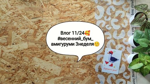 Влог 11/24🥰 #весенний_бум_амигуруми 3 неделя☺