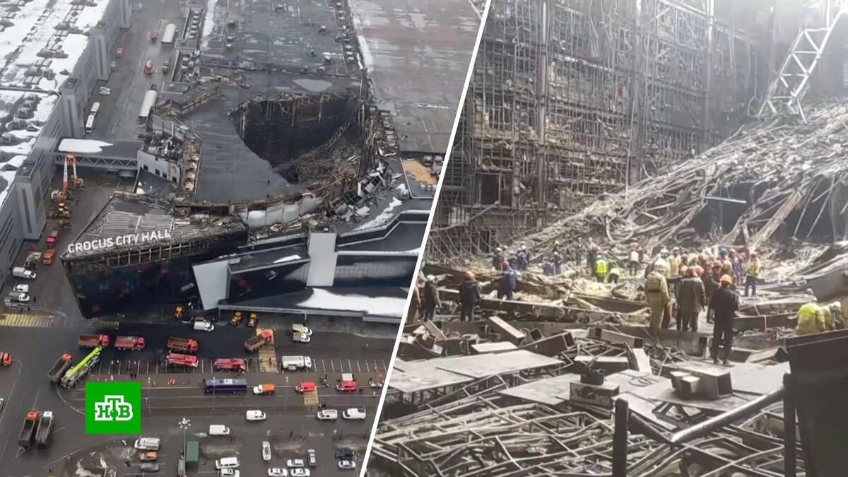   Спасатели разобрали 90% завалов после пожара в «Крокусе»