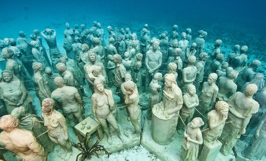 Подводный парк скульптуры MUSA (Museo Subacuatico de Arte), Канкуна, Мексика