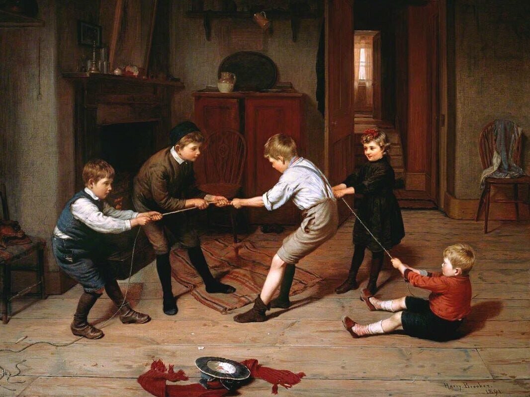 Перетягивание каната, общественное достояние