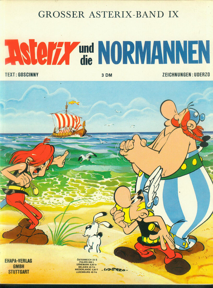 Комикс "Астерикс и Норманны" вышел в 1966 году, это экземпляр на немецком языке, 