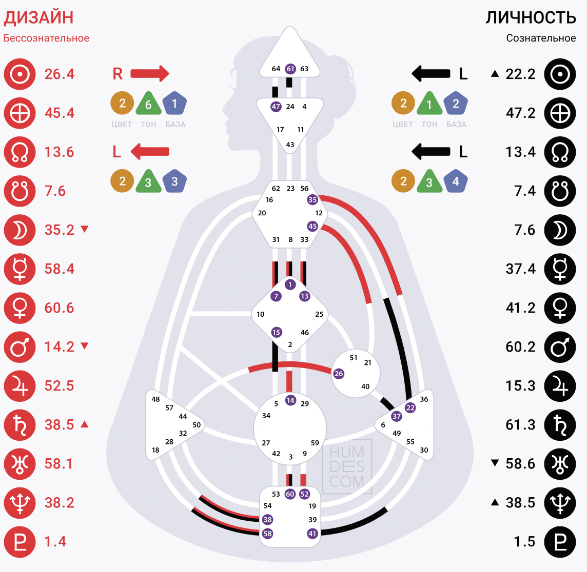 Бодиграф Риты Дакоты: рефлектор 2/4 с ИК Правления