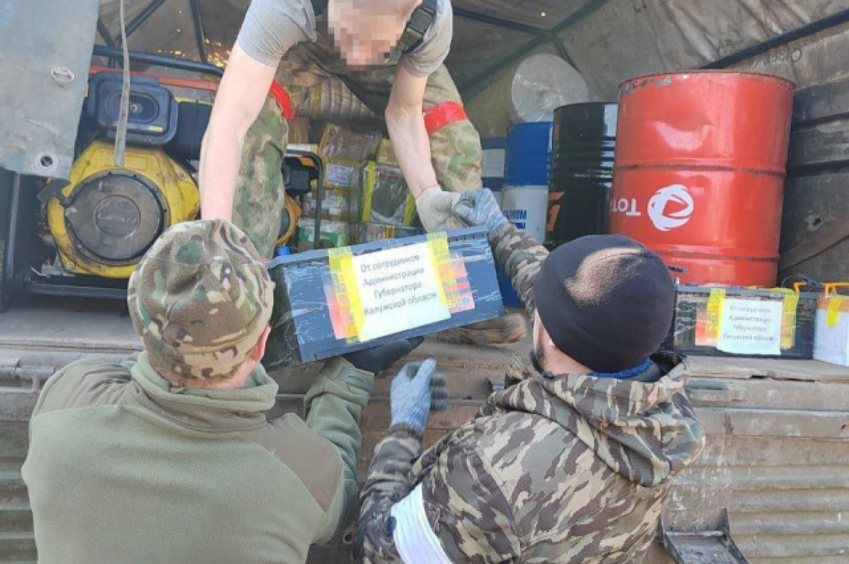    Волонтеры из Калужской области доставили на фронт груз со спецоборудованием