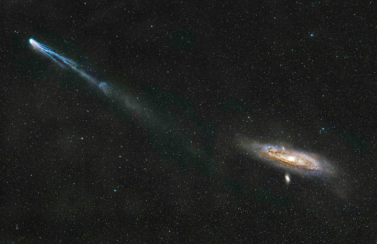 Комета 12P/Pons–Brooks. Автор — Лексуань Чжан.