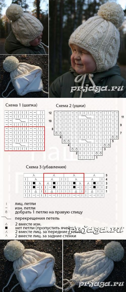 Шапочка для девочки спицами схема. Детская шапка ушанка спицами с описанием и схемами. Шапка ушанка детская спицами схема. Детские вязаные зимние шапки спицами со схемами и описанием. Схема вязки детской шапки с ушками спицами.