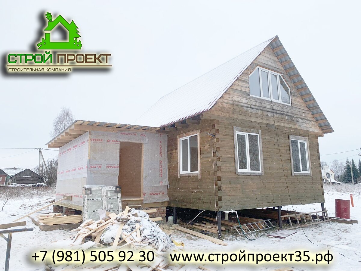 Отделка дома из бруса