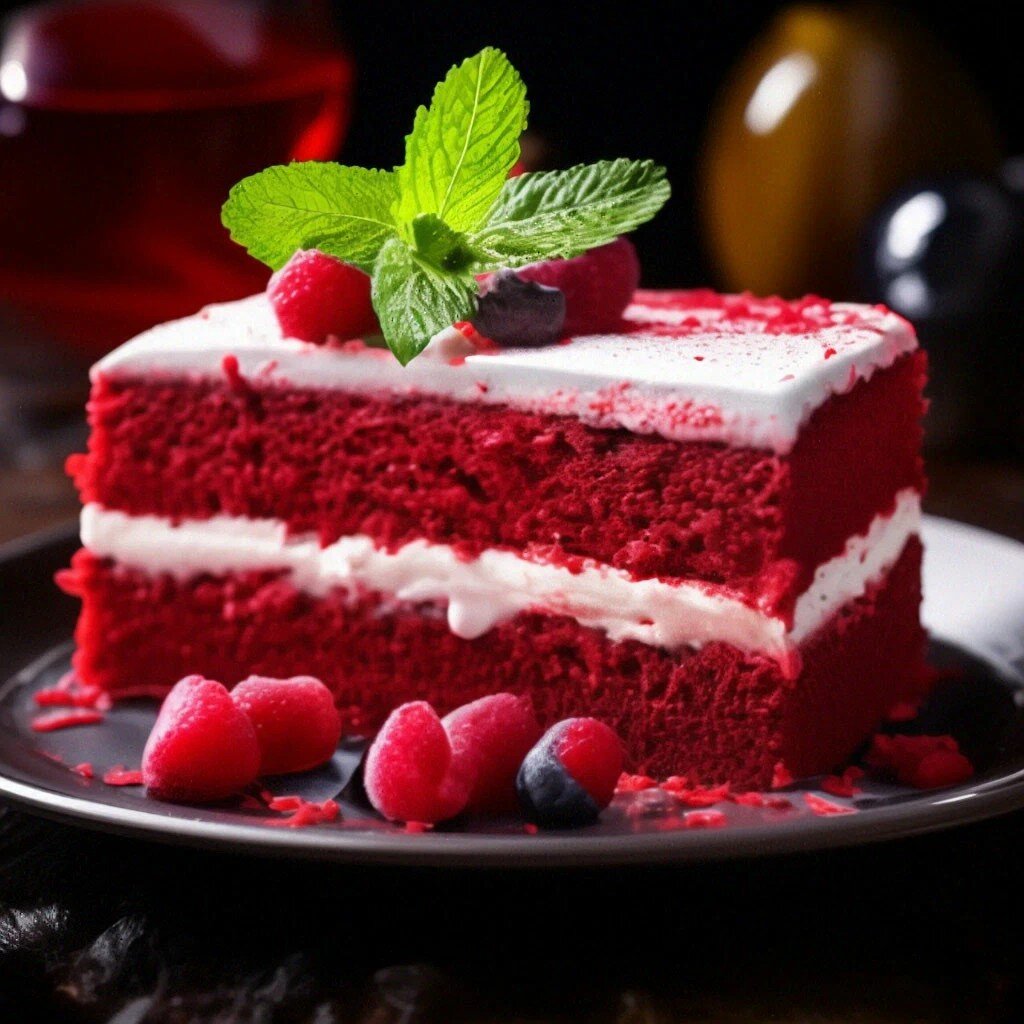 Торт красный бархат. 