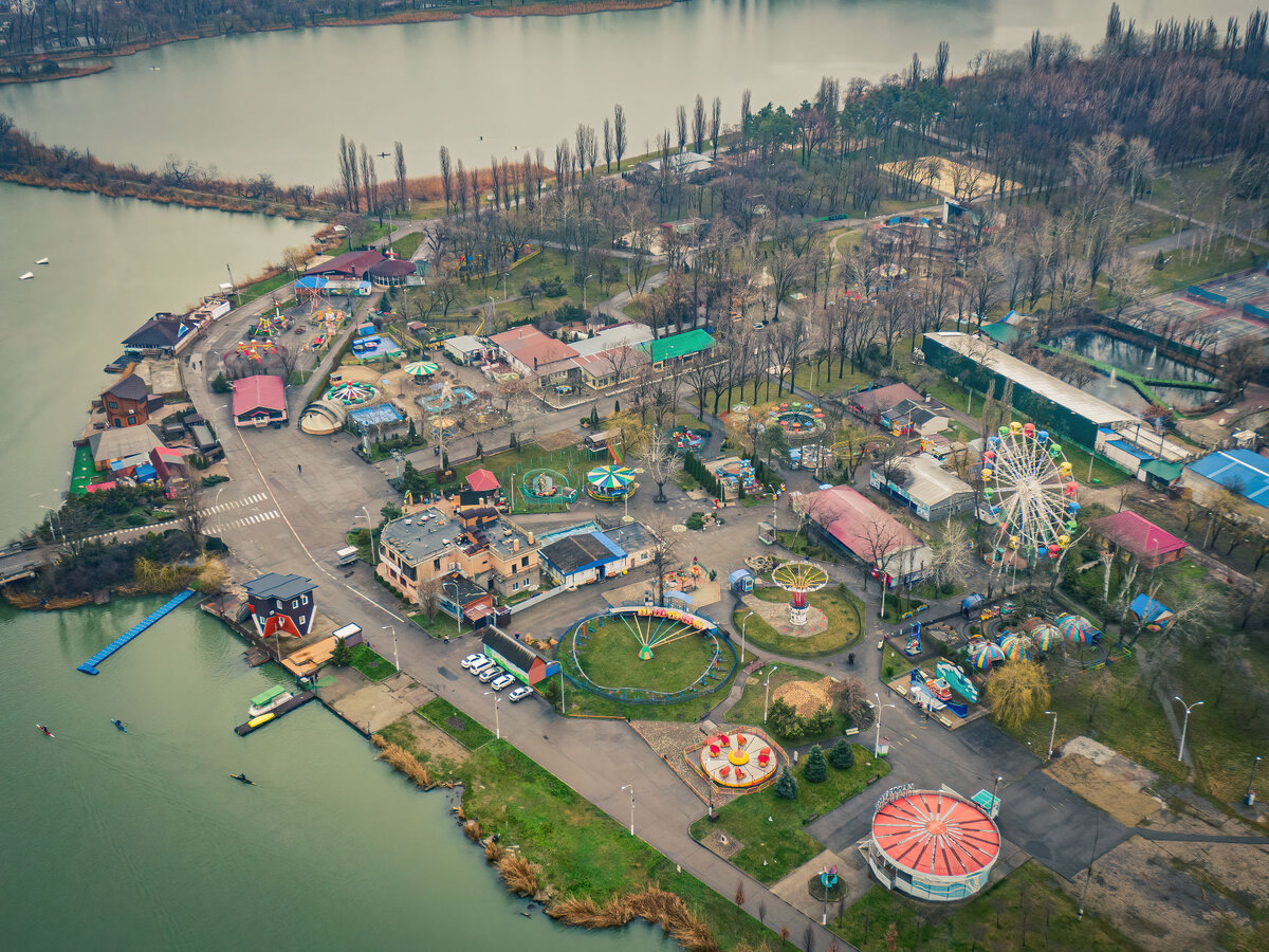 вид на парк сверху