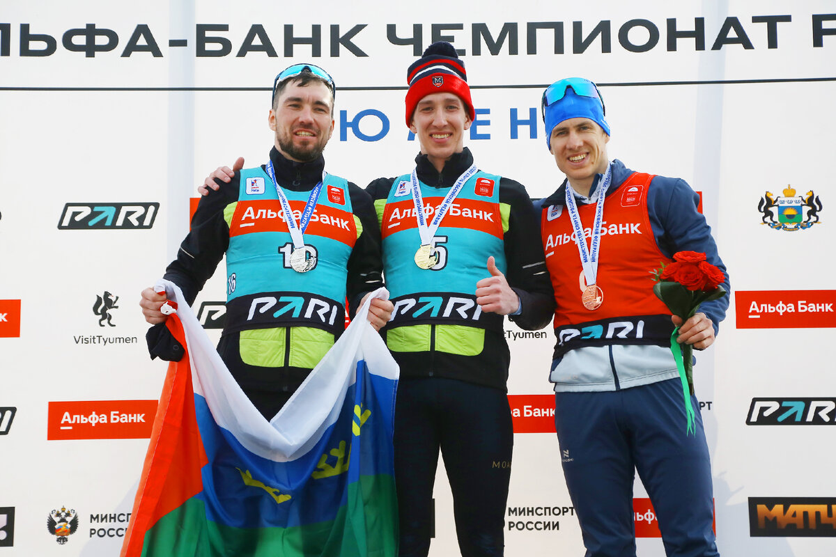 Призовая тройка пасьюта ЧР-2024: Александр Логинов, Иван Колотов и Эдуард Латыпов