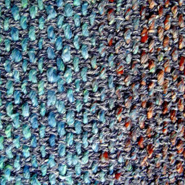    Имитация тканого полотна спицами   
Источник: Светлана Гордон (Tashashu)