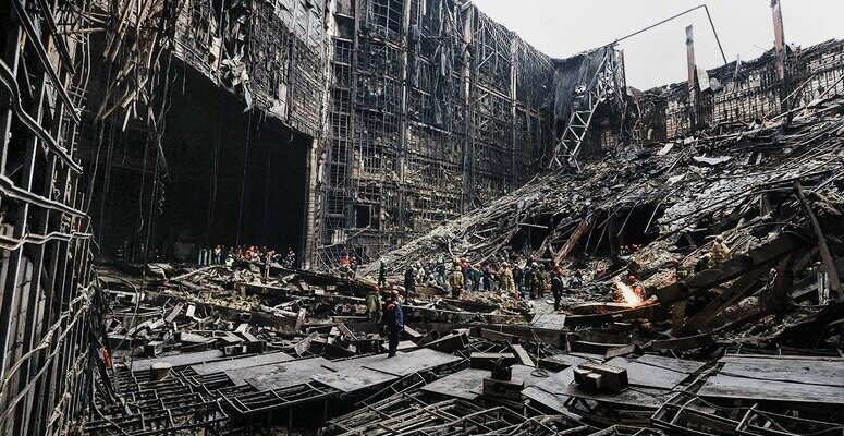 Зал крокуса после пожара