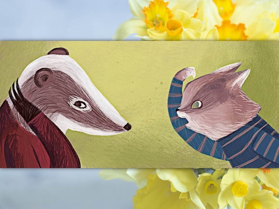 Барсук Старший и Барсукот. Иллюстрации из книг, взято из открытых источников