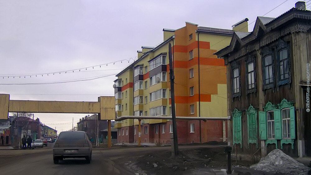 Перекрёсток улиц Советской и Карла Маркса в Мариинске © NickFW.ru — 01.04.2009г.